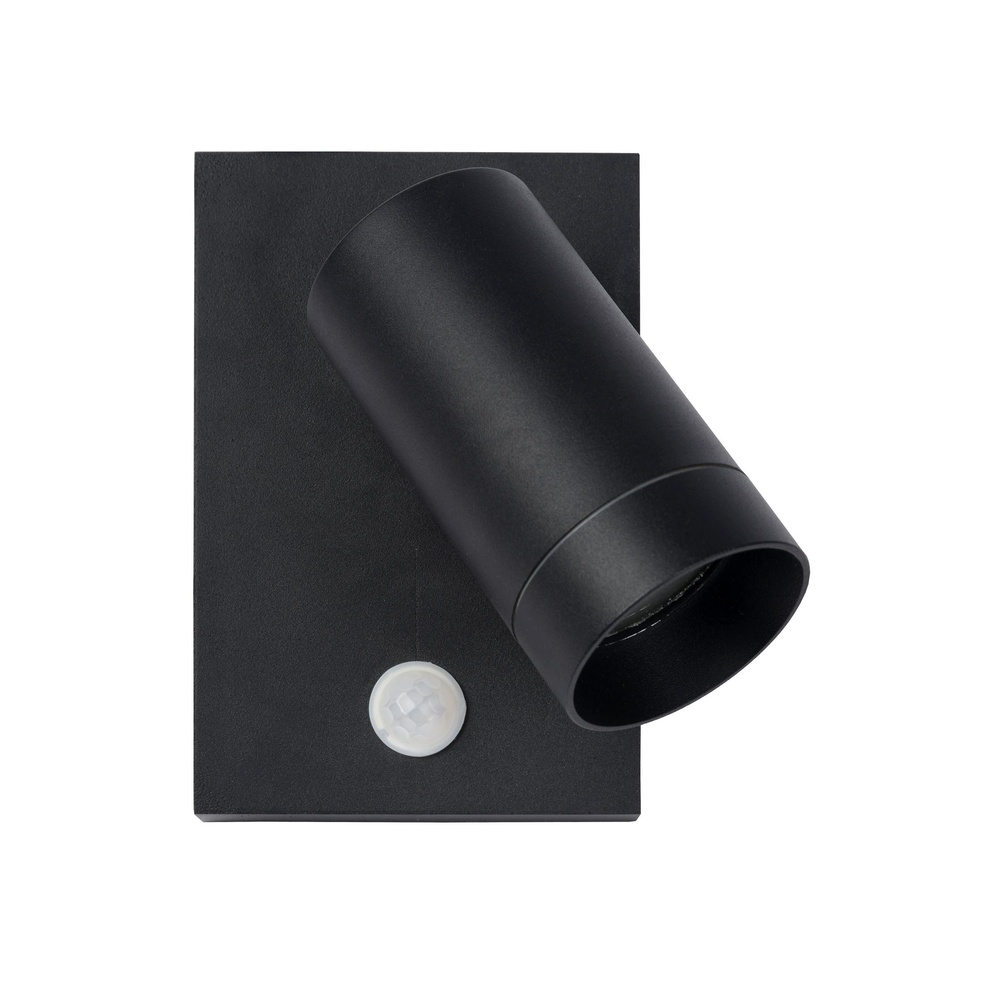 Lucide WandspotTaylor IP54 met sensor zwart - 09831/01/30